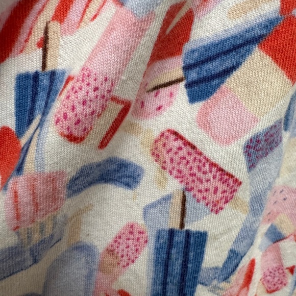 Joules 2T Girls Red White Blue Patriotic 4th of July Popsicle Short Sleeve Dres - Picture 4 of 6